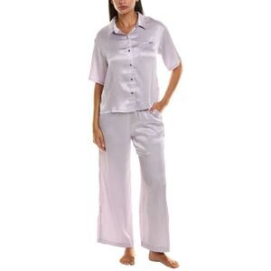 Jason Wu Women's Size Medium Green Satin Sleepshirt & Pajama Pants 2-Piece Set